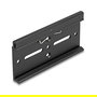 DeLOCK 67149 Clip de Montaje de Aluminio para Riel Din 100 x 47.8 mm Negro