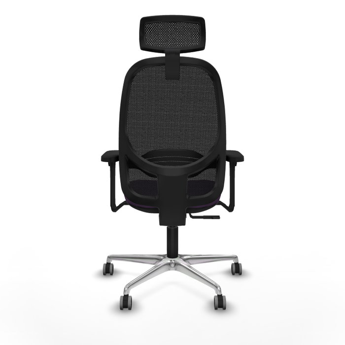 PIQUERAS Y CRESPO Silla de oficina Cilanco con mecanismo Sincro, Morado y Negro