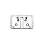 Mobile Adaptador de viaje 25W EU/US/UK/AU, blanco