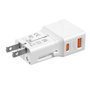 Mobile Adaptador de viaje 25W EU/US/UK/AU, blanco