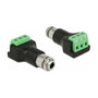 DeLOCK 65878 Adaptador de bloque de terminales de 3 pines a jack de 3.5 mm