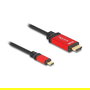 DeLOCK Cable USB Type-C a HDMI (DP Alt Mode) 8K 60 Hz HDR 1m rojo - Compatible con 7680x4320, 240 Hz, HDR10, VMM7100