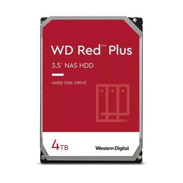 Western Digital WD Red™ Plus 4 TB, Disco Duro Interno de 3.5", SATA 6 Gb/s, CMR