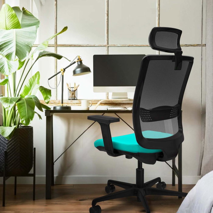 PIQUERAS Y CRESPO Silla de oficina Haches Azul y Gris PIQUERAS Y CRESPO Silla de oficina Haches Azul y Gris