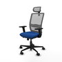PIQUERAS Y CRESPO Silla de oficina Haches Azul y Gris