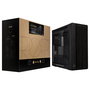 ASUS ProArt PA602 Wood Edition Caja PC Negro Torre Media ATX Madera Templado 4x 3.5" 8x 2.5" 8 Ranuras