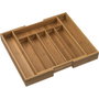 Zassenhaus Inserto para cubiertos de bambú extensible, 34,5-47,5x40,5x6 cm