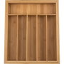 Zassenhaus Inserto para cubiertos de bambú extensible, 34,5-47,5x40,5x6 cm