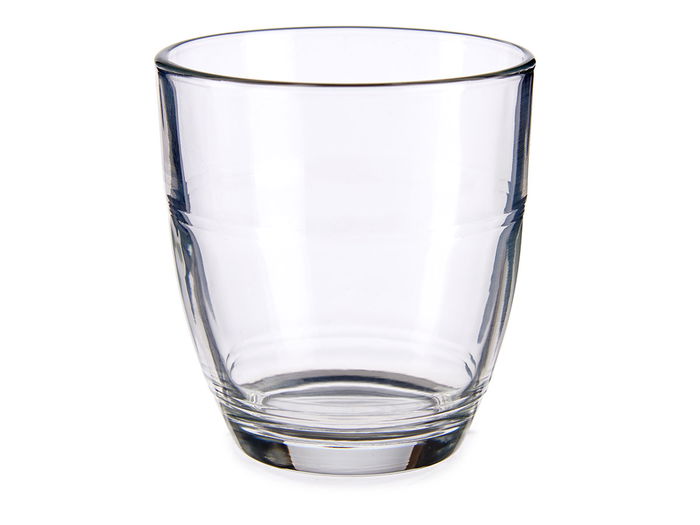 VIVALTO Set 6 Vasos Cortado 170 ml Vidrio Transparente 30x8x15 cm (Set de 12)