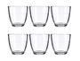 VIVALTO Set 6 Vasos Cortado 170 ml Vidrio Transparente 30x8x15 cm (Set de 12)