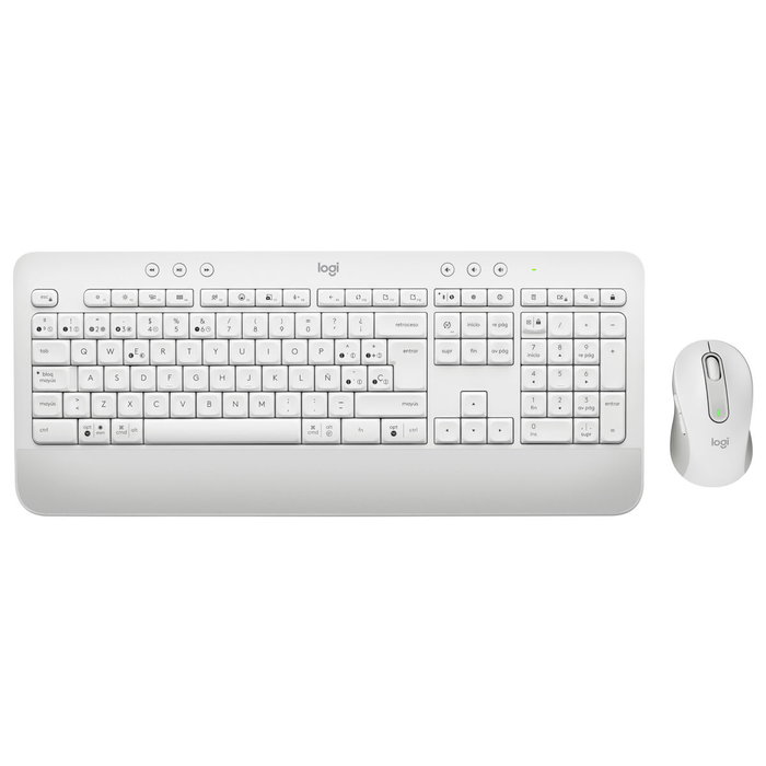 Logitech Signature MK650 Combo de Teclado y Ratón Inalámbrico Blanco QWERTY Español Logitech Signature MK650 Combo de Teclado y Ratón Inalámbrico Blanco QWERTY Español
