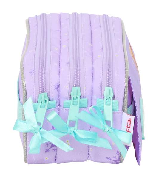 Portatodo Triple Frozen Spirit Lila 21,5 x 10 x 8 cm