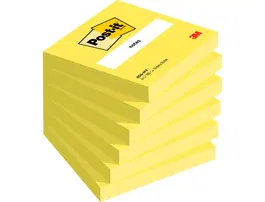 Post-it Bloc de notas adhesivas quita y pon 76x76 mm amarillo neon 100 hojas