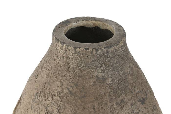DKD Home Decor Jarrón Magnesia Marrón 28x28x48 cm DKD Home Decor Jarrón Magnesia Marrón 28x28x48 cm