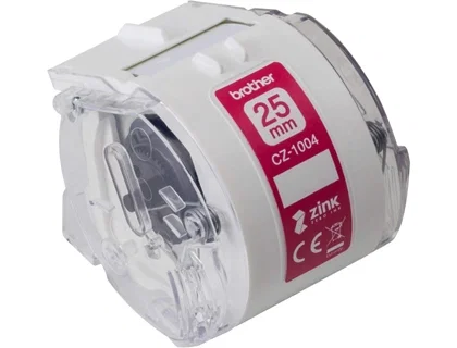 Brother CZ-1004 Rollo de cinta adhesiva 25 mm x 5 m Blanco