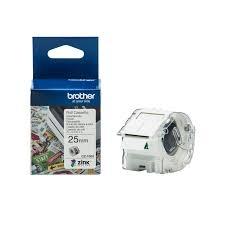 Brother Rollo de Cinta Adhesiva Zero Ink para Etiquetadora VC500W, 2.5 cm x 5 m