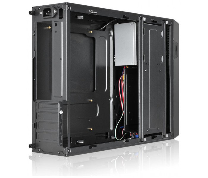 L - link Caja Sobremesa L - Link Microatx Slim, Caja Micro ATX Slim USB 3.0 con Fuente de Alimentación SFX 500W Silenciosa, Compatible Micro ATX y Mini ITX