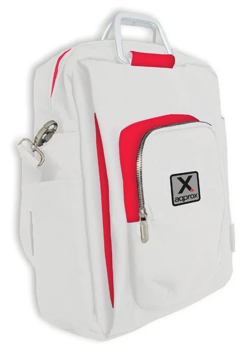 Approx Mochila Bandolera para Portátil 15.6 Pulgadas Rojo y Blanco Approx Mochila Bandolera para Portátil 15.6 Pulgadas Rojo y Blanco