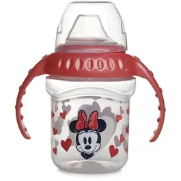Thermobaby AAAKY40191 Vaso de Aprendizaje con Asas 250 ml con Pico de Silicona Minnie Mouse