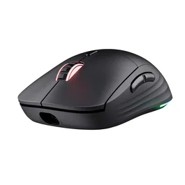 Trust GXT 927 Redex+ Ratón Gaming Inalámbrico RF 2.4 GHz con Cable USB, 25600 DPI, 6 Botones Programables, RGB 3 Zonas, Ergonómico para Mano Derecha, Recargable, Color Negro