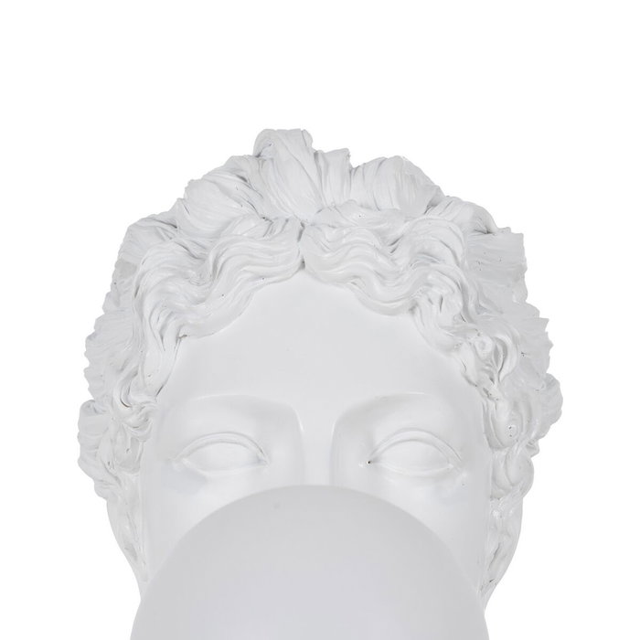 Ixia Lámpara de Mesa Chica Blanco Resina
