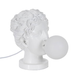 Ixia Lámpara de Mesa Chica Blanco Resina