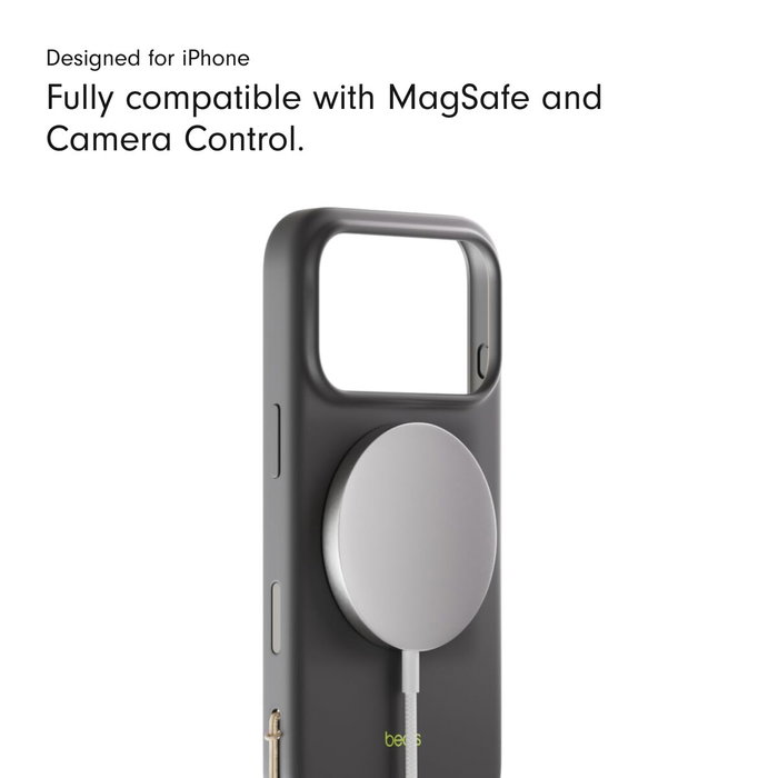 Beats Kickstand Case para Apple iPhone 17 Pro con MagSafe y Soporte de Sobremesa, Granito, Gris Beats Kickstand Case para Apple iPhone 17 Pro con MagSafe y Soporte de Sobremesa, Granito, Gris