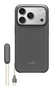 Beats Kickstand Case para Apple iPhone 17 Pro con MagSafe y Soporte de Sobremesa, Granito, Gris