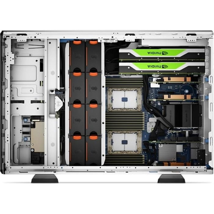 Dell PowerEdge T550 Servidor Torre - Intel Xeon Silver 4309Y (2.8GHz), 64GB RAM DDR4, 480GB SSD, Fuente 1100W