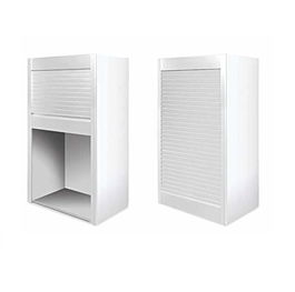 BOXMILANO Persiana Enrollable H1500 Blanco Mate Aluminio SP16/SP19 para Módulos 600 y 900 Mm
