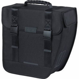 Basil Bolsa Derecha Tour MIK 14L Impermeable Poliéster Negro con Reflectantes 34x14x34 cm