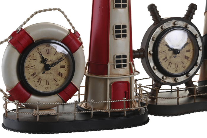 DKD Home Decor Reloj Metal Faro Surtido de 2 Unidades DKD Home Decor Reloj Metal Faro Surtido de 2 Unidades