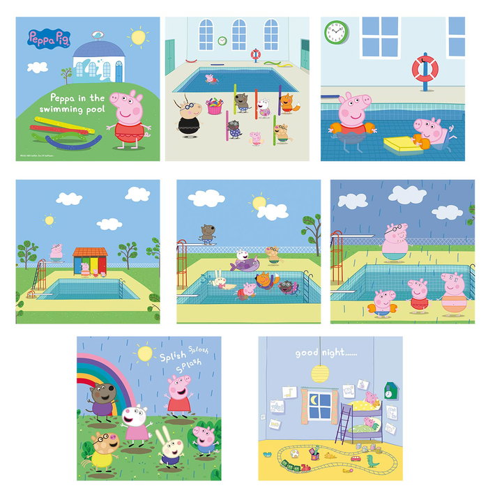 Deqube Peppa Pig Libro de Baño Temático de Piscina para Bebés +12 Meses