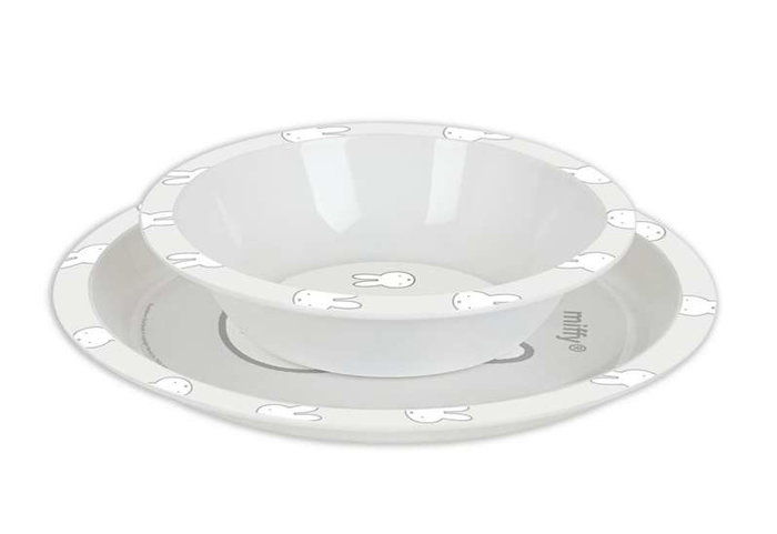 Set de vajilla infantil Miffy Niebla (5 Piezas)