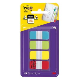 Post-it Banderitas Separadoras Rígidas 4 Colores con Dispensador