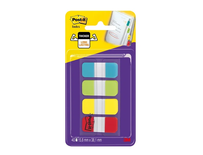 Post-it Banderitas Separadoras Rígidas 4 Colores con Dispensador