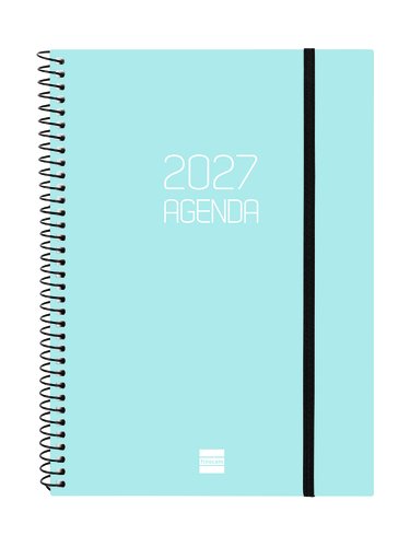 Finocam Agenda Anual 2027 Espiral Basic Opaque Celeste Finocam Agenda Anual 2027 Espiral Basic Opaque Celeste