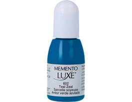 Tsukineko MEMENTO LUXE Recarga de Tinta Ardor Verde Azulado Opaca 15ml
