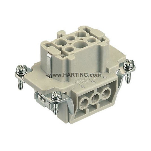 Harting HART Steckdoseneins.HAN6E 09330062701 Gris Harting HART Steckdoseneins.HAN6E 09330062701 Gris