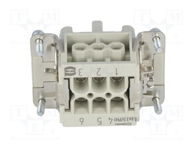 Harting HART Steckdoseneins.HAN6E 09330062701 Gris Harting HART Steckdoseneins.HAN6E 09330062701 Gris