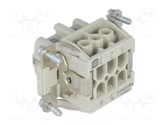 Harting HART Steckdoseneins.HAN6E 09330062701 Gris Harting HART Steckdoseneins.HAN6E 09330062701 Gris