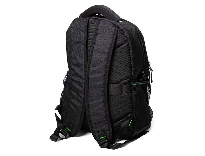 Q-connect Mochila para portátil 15,6" negra con dos bolsillos exteriores, asa y dimensiones 320x430x140 mm