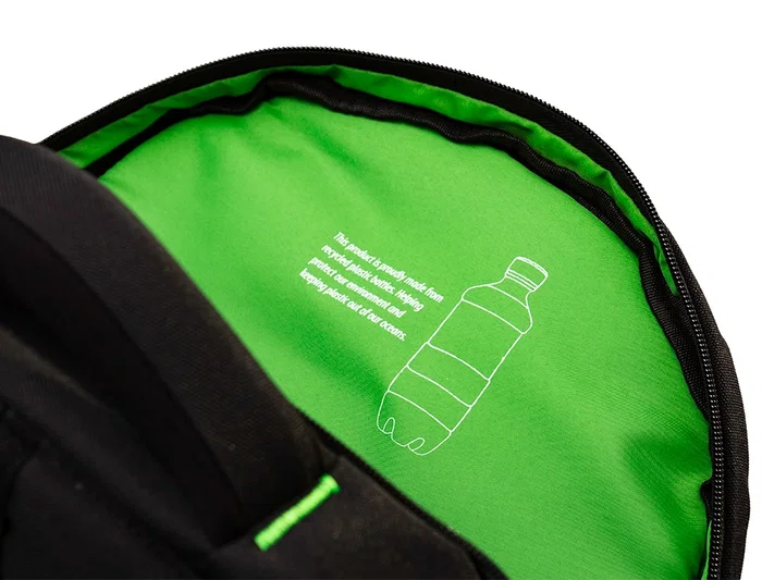 Q-connect Mochila para portátil 15,6" negra con dos bolsillos exteriores, asa y dimensiones 320x430x140 mm