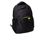 Q-connect Mochila para portátil 15,6" negra con dos bolsillos exteriores, asa y dimensiones 320x430x140 mm