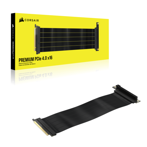 Corsair Cable de Extensión PCIe 4.0 x16 300mm Negro CC-9310001-WW