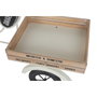 DKD Home Decor Expositor Triciclo Blanco Metal y Madera