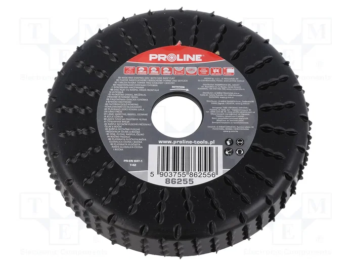 PROLINE Disco de esmerilar de 120mm plano con lima PROLINE Disco de esmerilar de 120mm plano con lima