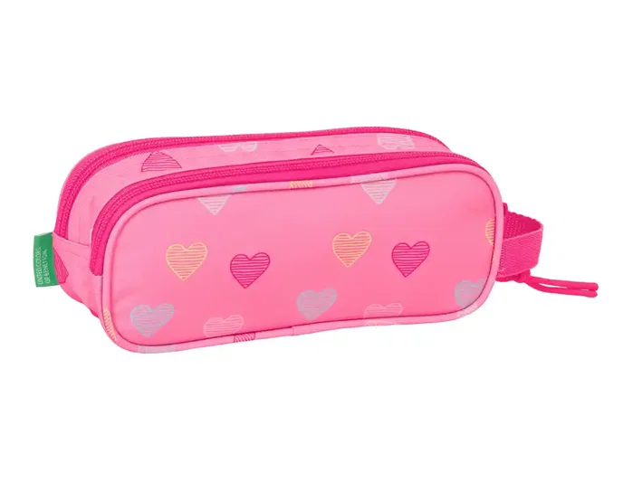 Safta Benetton Heart Portatodo Escolar Doble