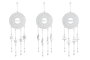 DKD Home Decor Decoración Colgante Metal Beach 25x1x77 Blanco