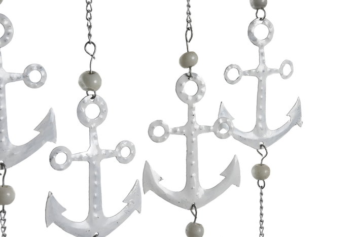 DKD Home Decor Colgante Mediterraneo Blanco 1 x 77 x 25 cm Beach Summer Relax 6 Unidades